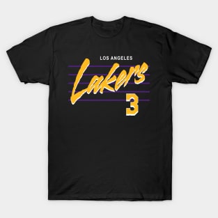 Lakers Retro Script Davis T-Shirt